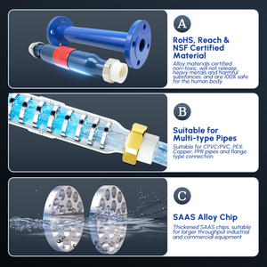 Détartreur d'eau industriel autonome <span class=keywords><strong>haut</strong></span> <span class=keywords><strong>de</strong></span> <span class=keywords><strong>gamme</strong></span> certifié NSF RoHS, <span class=keywords><strong>adoucisseur</strong></span> physique non chimique, débit <span class=keywords><strong>de</strong></span> 9T/H, garantie <span class=keywords><strong>de</strong></span> 3 ans - Product Image 6