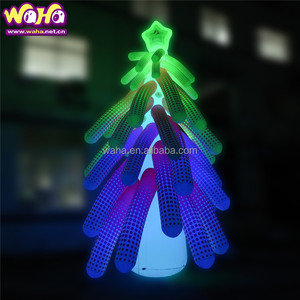 Dekorasi Natal kustom balon Santa Claus LED luar ruangan taman rumput musim dingin dekorasi Model Gas Santa Claus - Product Image 6