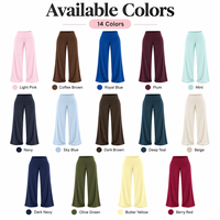 Pantalon large plissé à taille haute pour femme GM, coupe ample, leggings de yoga et d'entraînement, tissu doux et extensible, vêtements de sport XS-XL, logo personnalisé OEM