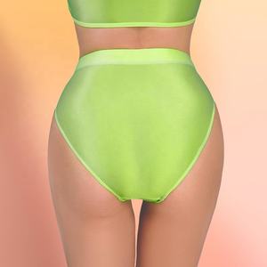 Braguitas de Seda para Mujer, Ropa Interior Brillante, Tanga Bikini de Corte Alto, Bragas Sin Costuras, Calzones Suaves, Bragas de Satén - Product Image 4
