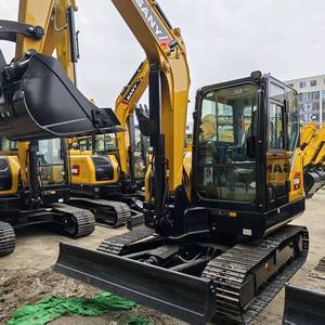Like-New Condition Sany SY55U Mini Excavator 6 Ton Kawasaki Engine PLC Control Yellow Track Hydraulic <b>Machine</b> with low price - Product Image 2
