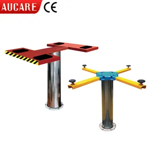 CE certificated 4000kg penumatic working anti-rust hydraulic in ground single post car lift for car wash