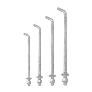 Boulon d'ancrage de fondation coudé à 90 degrés en acier au carbone de grade 4.8 8.8 pour fixation de <span class=keywords><strong>plaque</strong></span> de base de colonne structurelle en béton - Product Image 5