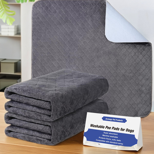 Siêu Thấm 2-Gói Pet Bô Đào Tạo Miếng Đệm Con Chó Con Mat Tái Sử Dụng Ấm Cúng Flannel Có Thể Giặt Pee Miếng Đệm Cho Chó - Product Image 1