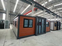 Maison moderne de luxe préfabriquée extensible pliante 20 pieds 30 pieds 40 pieds modulaire préfabriqué salon 2-3 chambres maison en conteneur