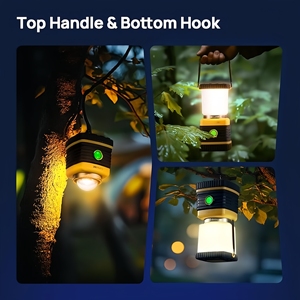 Lanterna da Campeggio LED per Esterni Ricaricabile USB-C, 1500LM, 5 Modalità di Illuminazione, Fino a 100 Ore di Autonomia, IPX4, Lampada da Tenda Dimmerabile - Product Image 3