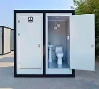 Toilette mobile de haute qualité, fabrication d'usine, vente chaude, prix bas, design moderne, toilette portable avec salle de douche, cabine de toilette mobile