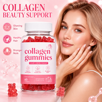 Gummies à la biotine, au collagène et à la kératine avec des vitamines |   Gummies de collagène et biotine à marque privée pour l'éclat des cheveux