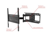 MASTER OEM ODM Braket Dinding TV Heavy Duty Full-Motion, Braket TV Artikulasi Tilt untuk TV 32-55 Inch, Kapasitas Beban 50kg