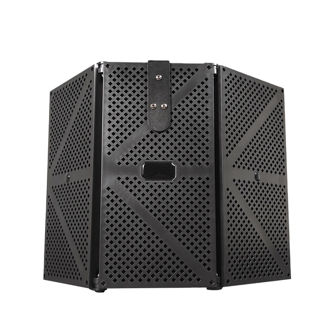 Manchez Plastic 3 Door Recording Microphone Reflection Filter Microphone Portable Vocal Room Shed Sound Isolation Cover