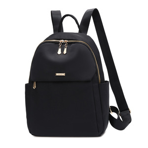 Korean Fashion Anti-Theft Waterproof Oxford Cloth Women's <b>Backpack</b> Zipper Closure-for Travel and <b>School</b> latop case - Product Image 1