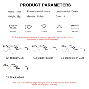 Nouvelles montures optiques carrées en métal <span class=keywords><strong>2023</strong></span>, grandes montures surdimensionnées, style professionnel, <span class=keywords><strong>lunettes</strong></span> pour hommes, myopie, hypermétropie, <span class=keywords><strong>tendances</strong></span> en matière de <span class=keywords><strong>lunettes</strong></span>, solides, anti- - Product Image 6