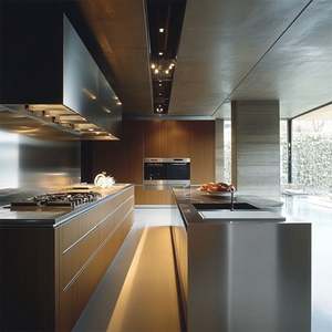 Elegant Design Stainless Steel Kitchen Island with Custom Cabinets & Sink Bespoke Pantry <b>Storage</b> Rust & Water Resistant - Product Image 4