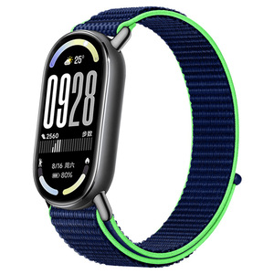 สายรัดข้อมือไนลอนแบบลูกฟูกสำหรับ Xiaomi Band 8 9 10 รุ่นตัวเชื่อมต่อโลหะ อุปกรณ์เสริมสมาร์ทวอทช์ ขายส่งสินค้าใหม่ - Product Image 4