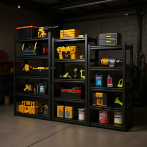 Estanterías Metálicas Resistentes Db 72 In H de 5 Niveles, Capacidad de Carga de 2000 Libras, Estanterías Industriales para Garaje, Ajustables para Herramientas - Product Image 2