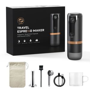 Máquina <span class=keywords><strong>de</strong></span> café expreso Manual italiana, Mini <span class=keywords><strong>cafetera</strong></span> <span class=keywords><strong>de</strong></span> pistón portátil para el hogar, oficina, uso al aire libre, máquina <span class=keywords><strong>de</strong></span> café eléctrica para el hogar - Product Image 4