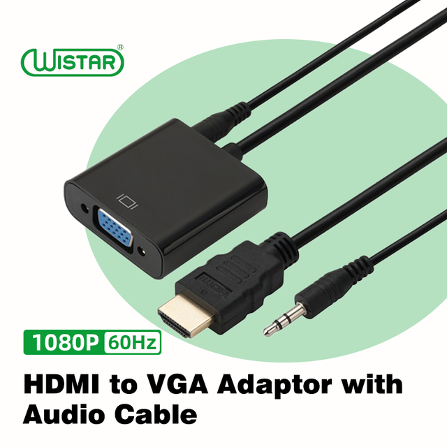 Hdmi Adapter Hdmi to Vga Converter Adaptor With Audio Hdmi Male to Vga Female 1080p With Audio for Computer Desktop Laptop