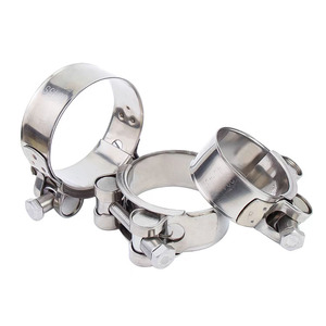 Colliers de serrage réglables robustes en acier inoxydable à vis en T simple pour tuyaux, polis, marque RLC, certifiés ISO9001 - Product Image 4