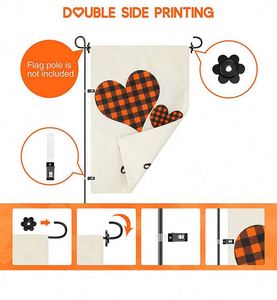 Wholesale 12x18 Double-Sided Custom Garden <b>Flags</b> Weather-Resistant Polyester Cloth Digital Printing Insurance Decorations Blank - Product Image 5