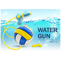 Pistolet à eau portable pour l'extérieur, idéal pour l'été, les jeux aquatiques à la piscine, tir longue portée, pour enfants et adultes, jeux de plage, jouet pistolet à eau à bille