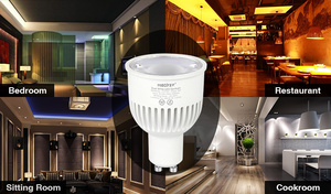 Miboxer 2.4ghz Rf Gu10 6w double projecteur intelligent blanc télécommande 2700-6500k Cct température de couleur 580lm Led ampoules à intensité variable - Product Image 5