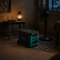 Générateur solaire 5,4 kWh certifié EAC, système d'énergie solaire portable, alimentation de secours pour les situations d'urgence