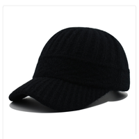 Dames Herfst En Winter Koreaanse Mode Wollen Baseballpet Custom Logo Warm Gebreide Japanse Serie Groothandel