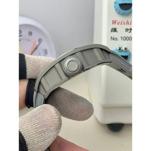 Reloj Mecánico Automático Clásico Esqueletizado con Tourbillon de Cerámica Gris Simple de Estilo de Diseñador para Hombre, Deportivo, de Alta Calidad - Product Image 4