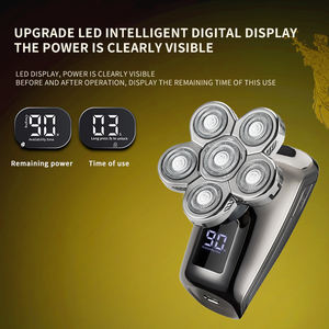 Komingdon Kit de Afeitado 6 en 1, Afeitadora Eléctrica para Hombre con Cabezal Flotante 7D, Pantalla LCD, Impermeable y Portátil - Product Image 5