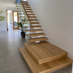 Gradini in Legno Flottante Spessi 50-100mm, Gradini in Legno di Quercia, Scale in Legno Moderne e di Lusso per Interni - Product Image 3