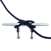 Étrier d'amarrage marin robuste en acier inoxydable 316 de qualité supérieure, motif chevrons, avec goujon, pour yacht et bateau de pêche