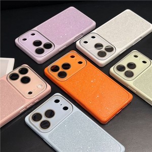 เคสโทรศัพท์มือถือลายกลิตเตอร์สี่เหลี่ยม ดีไซน์แฟชั่น สำหรับ iPhone 17 16 15 Pro Max ป้องกันการกระแทก ผลิตจาก TPU และ PC แบบนิ่ม ฝาหลังแบบเปลี่ยนได้ - Product Image 2