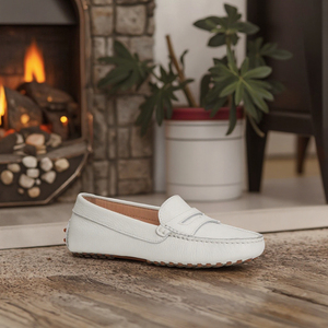 Sandalias planas <span class=keywords><strong>de</strong></span> piel auténtica para <span class=keywords><strong>mujer</strong></span> personalizadas, <span class=keywords><strong>mocasines</strong></span> ligeros e informales para conducir al aire libre, tacón bajo, cierre deslizante <span class=keywords><strong>de</strong></span> primavera, tendencia <span class=keywords><strong>de</strong></span> moda - Product Image 6