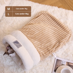 Cama de invierno para gatos, saco de dormir cálido para gatos, nido para dormir para gatos, cama cómoda y segura para perros, suministros para mascotas - Product Image 6