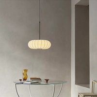 Lampe suspendue OEM Cocoon style ver à soie, design italien, LED, commande tactile, corps en fer, éclairage de salon