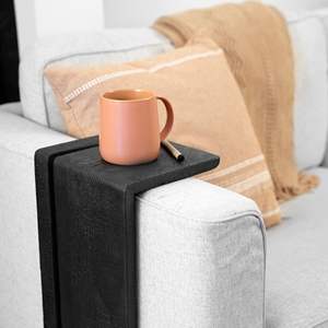 Rehausseur d'écran en bois avec rangement pour bureau, petit <span class=keywords><strong>support</strong></span> d'écran, plateau de <span class=keywords><strong>canapé</strong></span> en bois pour écran TV, organisateur individuel pour salon - Product Image 6