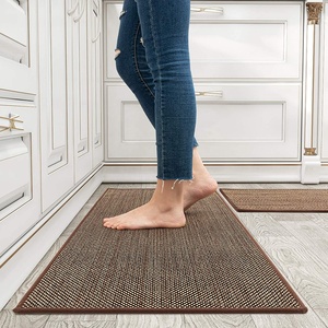 Alfombra de cocina de lino de microfibra antideslizante de diseño personalizado Alfombra de puerta lavable con patrón 3D Alfombras y alfombras antideslizantes para la venta - Product Image 3