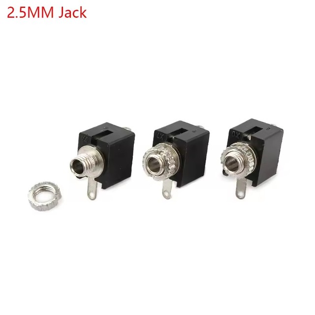 pj-201m 2.5mm Female Mono Channel Audio Socket Connector 3 Pin Dip Headphone Jack Pj201m