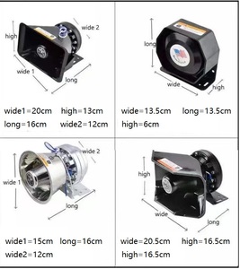 12V 130Db 100W moto voiture <span class=keywords><strong>Auto</strong></span> véhicule camion 8 tonalité sonore klaxon sirène pompiers Ambulance avertissement alarme haut-parleur - Product Image 4