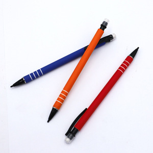 Bulk Custom 0.5mm 0.7mm Black Lead Plastic Rubber Body Automatic Mechanical <b>Pencil</b> with Logo - Product Image 1