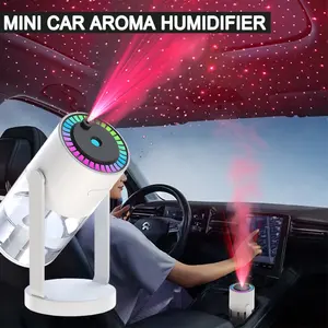 Shakes Head Desktop Portable Humidifier New Projection Starry Sky Top <b>USB</b> Heavy Fog Vehicle New Rotating Aromatherapy Machine - Product Image 6