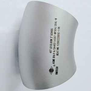 Coude à long rayon à quatre-vingts degrés en acier inoxydable ASME B16.9 du Vietnam, raccord de tuyauterie A SA403 304 304L 316 316L, soudable, de 1/2 à 12 pouces - Product Image 4