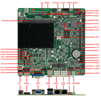 Aiostar Motherboard industri Mini ITX Intel J1900 CPU DDR3, kartu grafis terintegrasi memori untuk Desktop kaya antarmuka baru