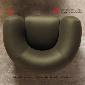 Set di Divani Minimalista di Lusso Leggero Personalizzabile Moderno Design Modulare in Tessuto per Arredamento Soggiorno di Villa - Product Image 5