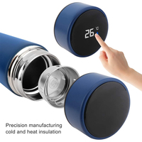 Bouteille d'eau intelligente portable avec affichage de la température, gobelet isotherme sous vide, thermos pour thé chaud, vente en gros personnalisée