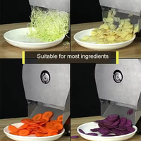 Máquina cortadora de limón comercial pequeña Máquina cortadora de patatas y verduras