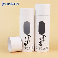 Emballage en tube cylindrique en papier kraft écologique personnalisé pour hijab, foulard en soie, sous-vêtements, chaussettes, vêtements, avec fenêtre