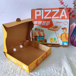 Großhandel Custom Printing Lebensmittel qualität <span class=keywords><strong>Pizaa</strong></span> Box Verpackung 12 16 18 28 Zoll benutzer definierte Größe Pizza Box für Pizza Restaurant - Product Image 5