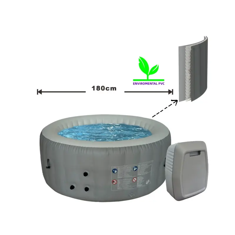 YOUYIDA factory direct sale 180 round spa pool portable hot tub inflatable hydro jet heat water