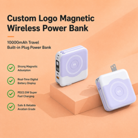 Banque d'alimentation magnétique sans fil compacte ODM/OEM 10000mAh 22.5W avec charge rapide PD, charge 15W pour montre, support usine B2B
